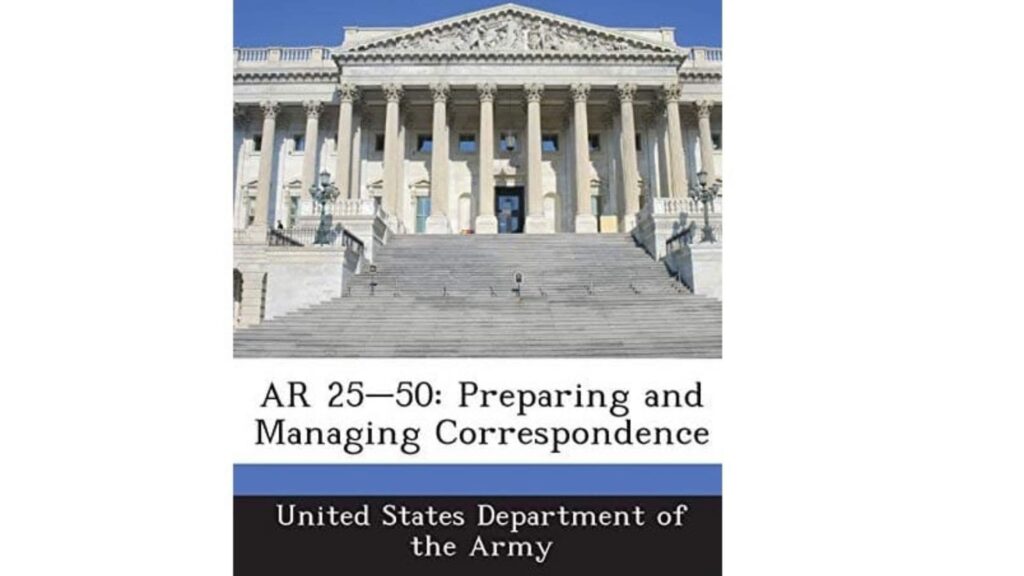 AR 25-50 - Preparing and Managing Correspondence