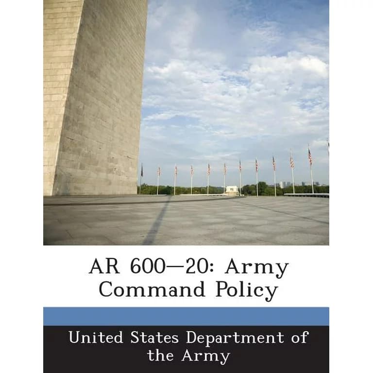 Army Regulation AR 600-20
