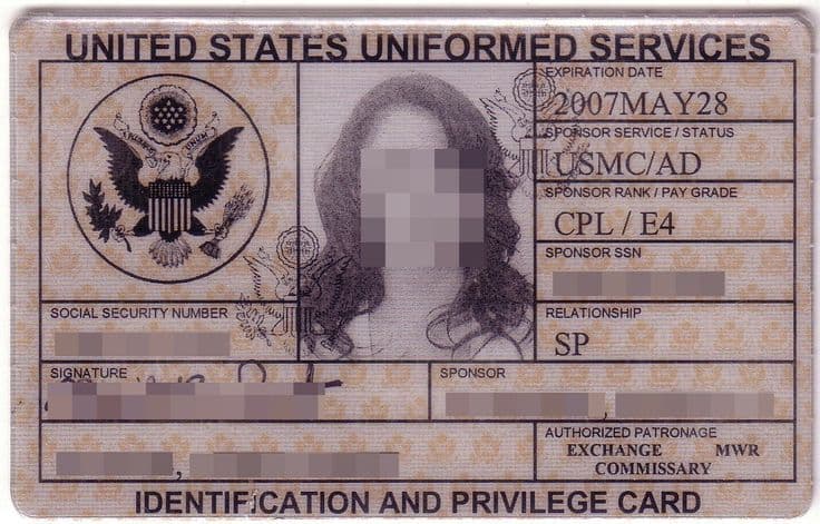 What is a Military Spouse ID Card